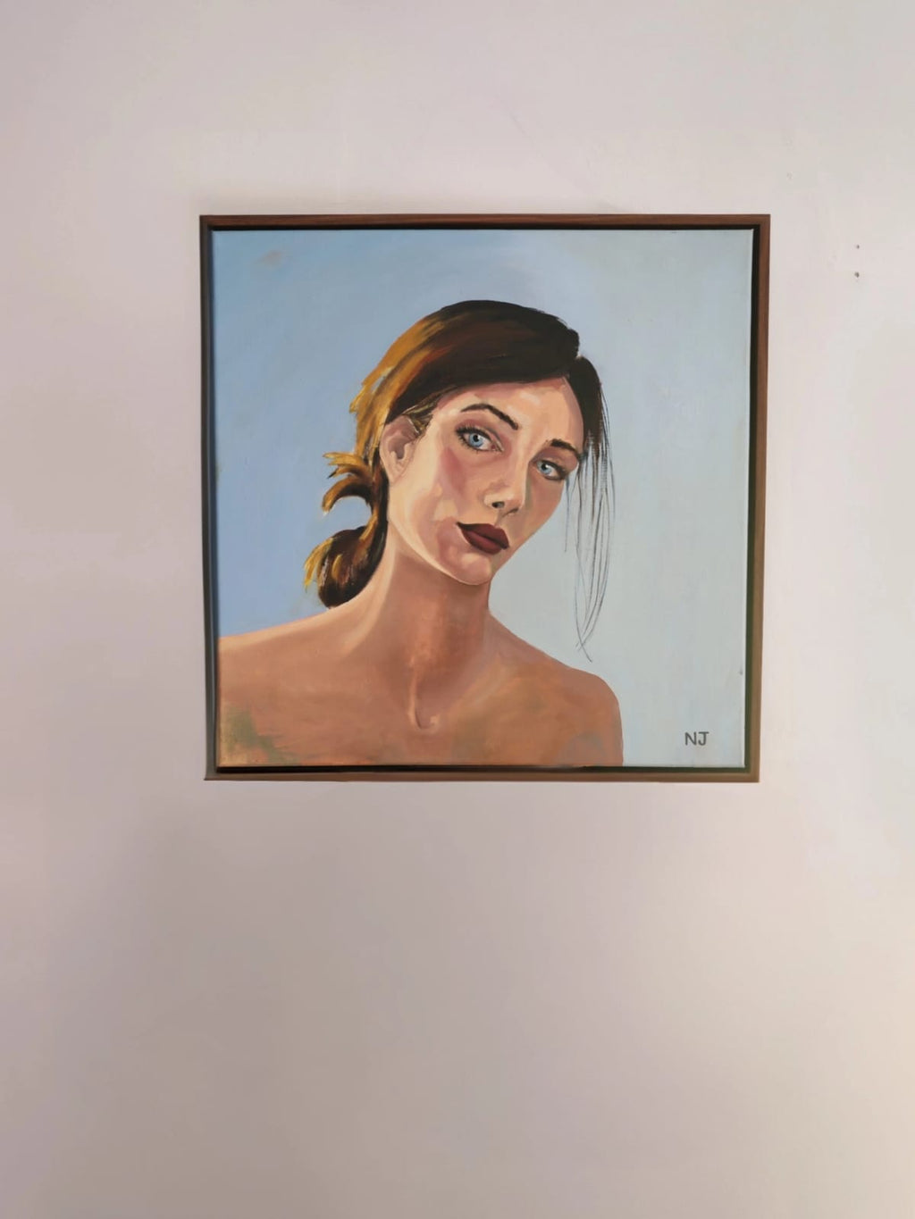 A moment to herself framed