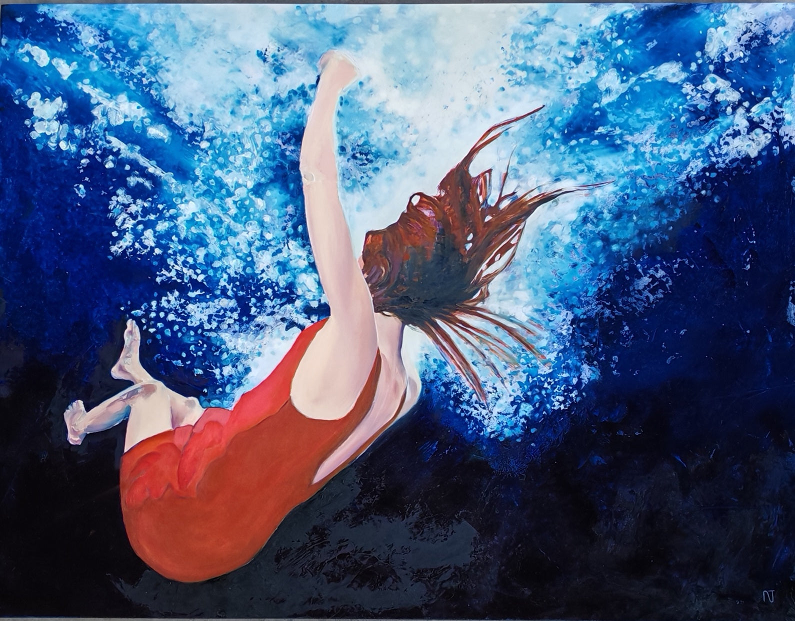 Take the Plunge by Nicole Johnson (105 x 80 cm)